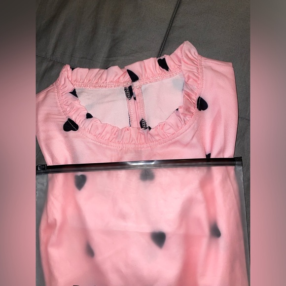 *BRAND NEW* Heart Print Ruffle Trim Blouse, Casual Loose Blouse For Summer XL - Picture 9 of 9